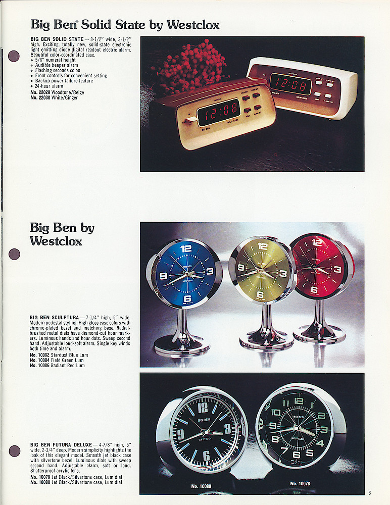Westclox 1975 - 1976 Catalog, Advance Copy > 3