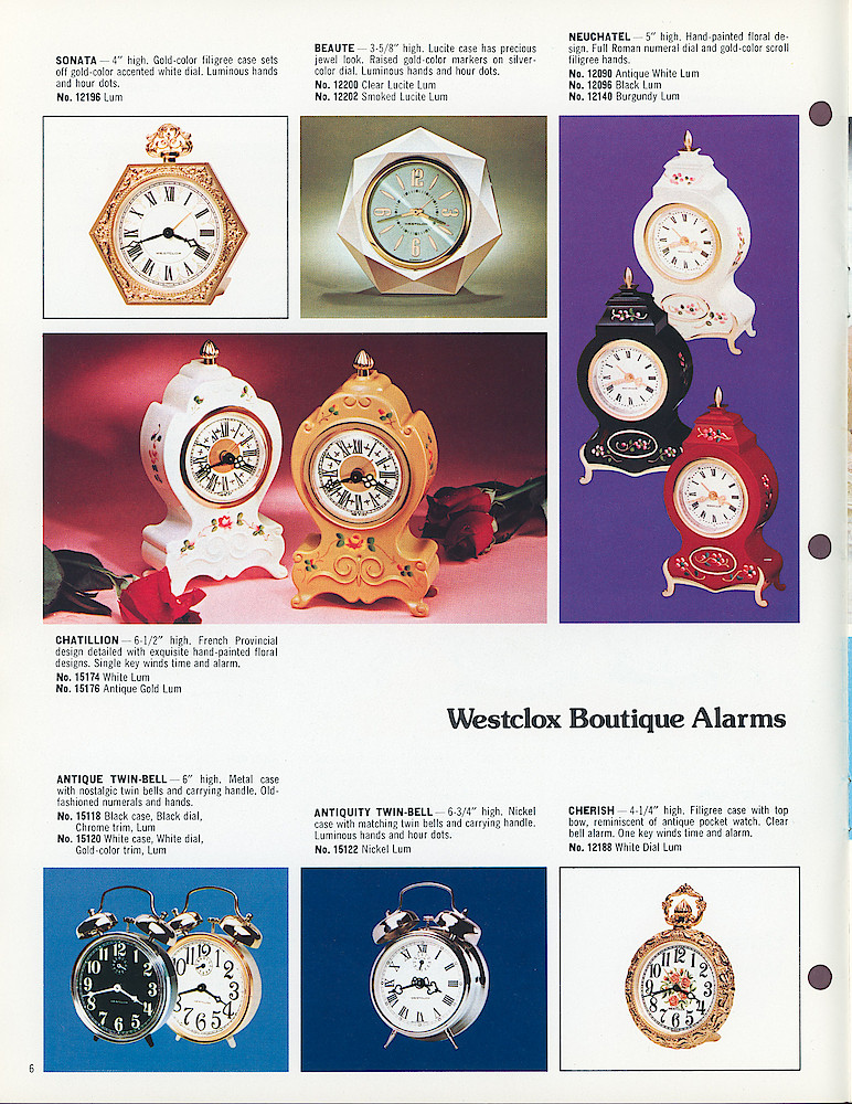Westclox 1975 - 1976 Catalog, Advance Copy > 6