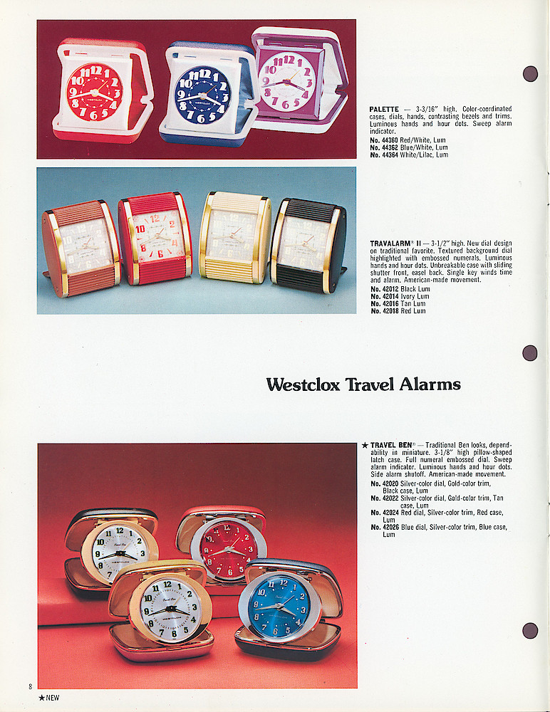 Westclox 1975 - 1976 Catalog, Advance Copy > 8