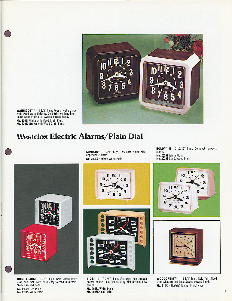 Westclox 1975 - 1976 Catalog, Advance Copy > 13