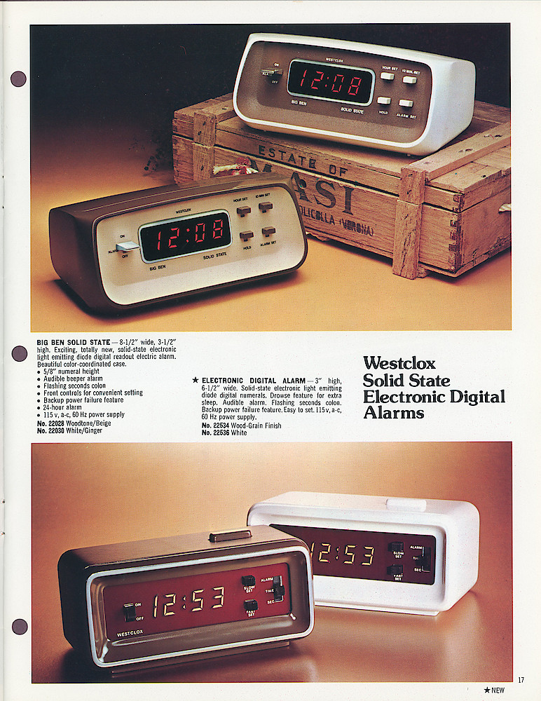 Westclox 1975 - 1976 Catalog, Advance Copy > 17