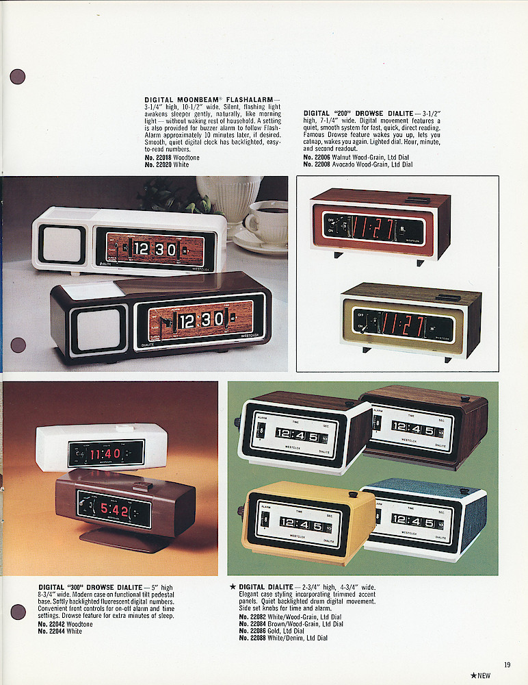 Westclox 1975 - 1976 Catalog, Advance Copy > 19