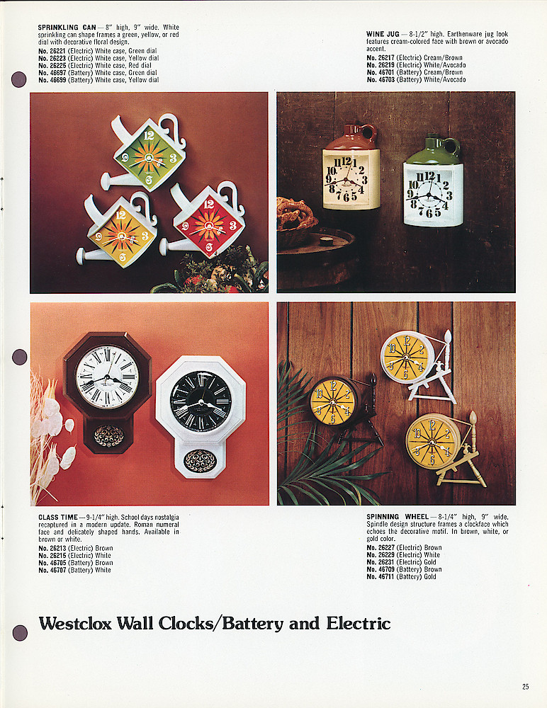Westclox 1975 - 1976 Catalog, Advance Copy > 25