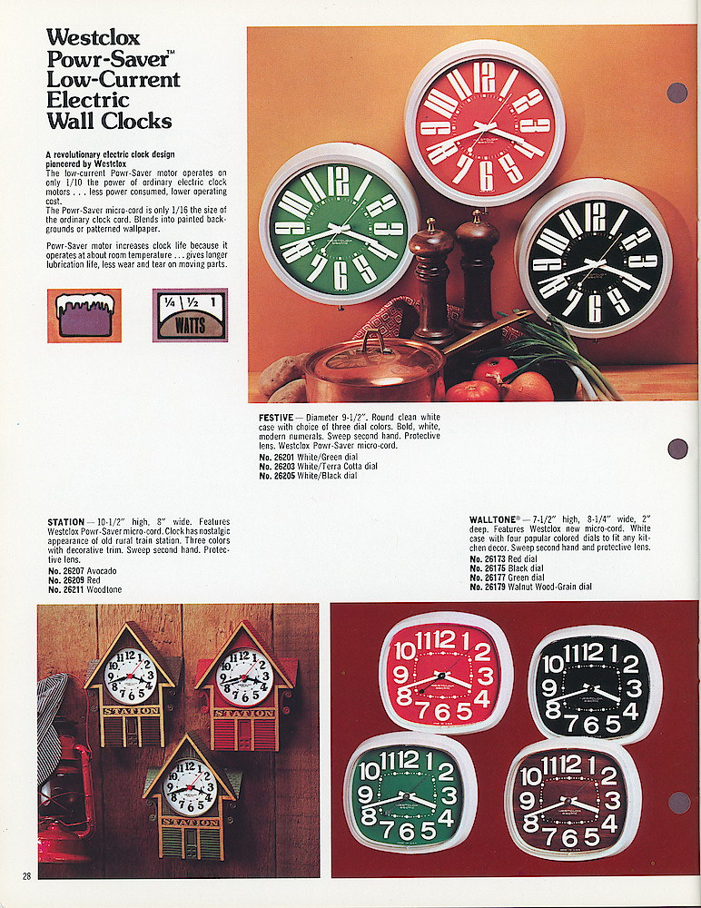 Westclox 1975 - 1976 Catalog, Advance Copy > 28
