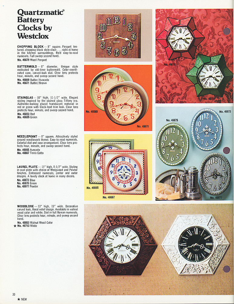 Westclox 1975 - 1976 Catalog, Advance Copy > 30