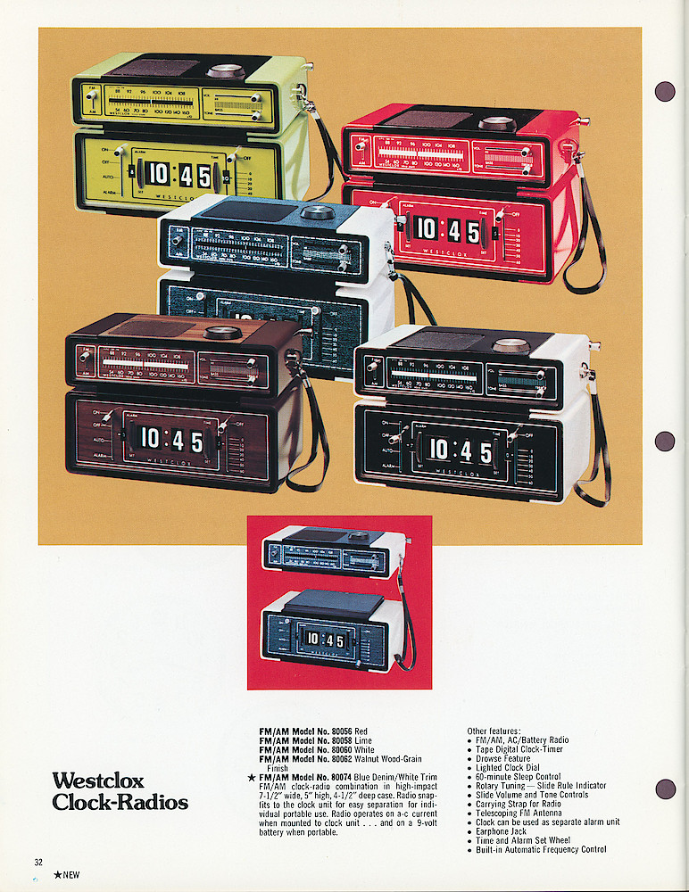 Westclox 1975 - 1976 Catalog, Advance Copy > 32