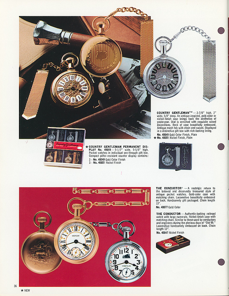 Westclox 1975 - 1976 Catalog, Advance Copy > 36