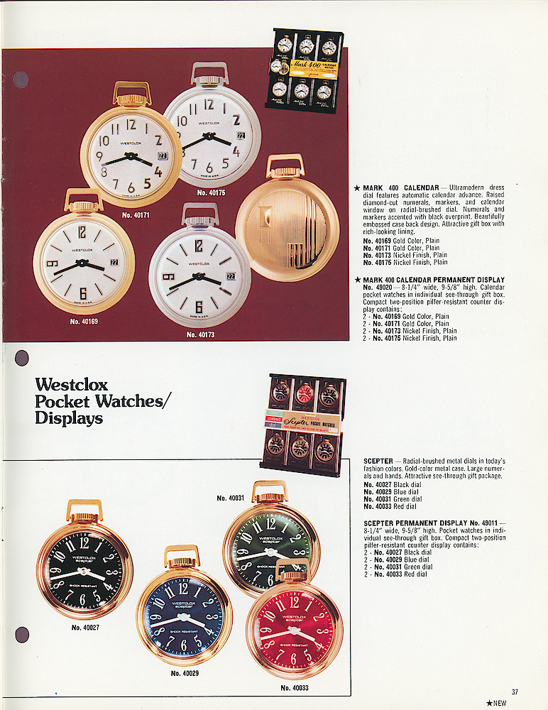 Westclox 1975 - 1976 Catalog, Advance Copy > 37