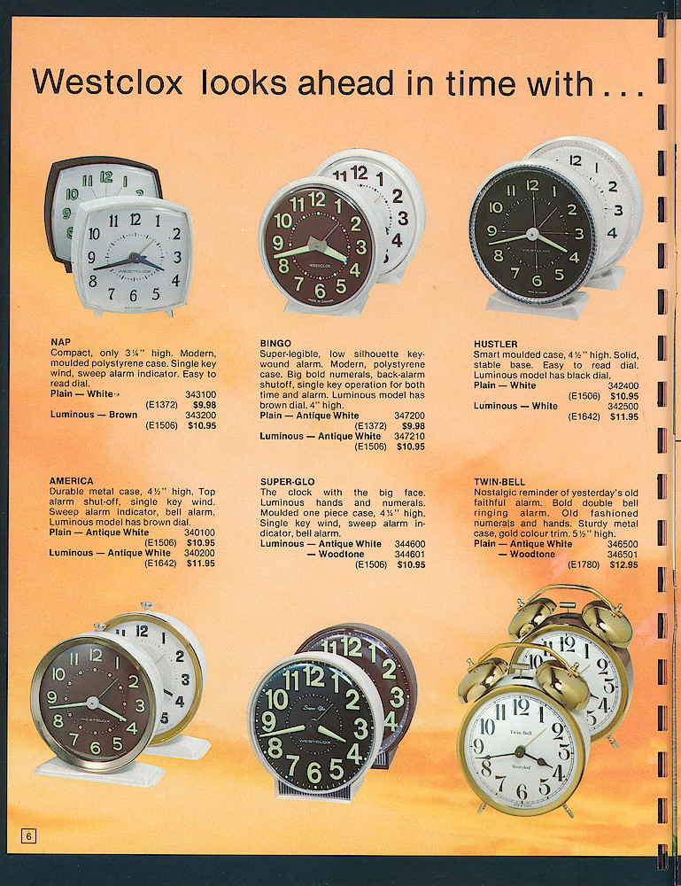 Westclox Canada 1977 - 1978 Catalog > 6