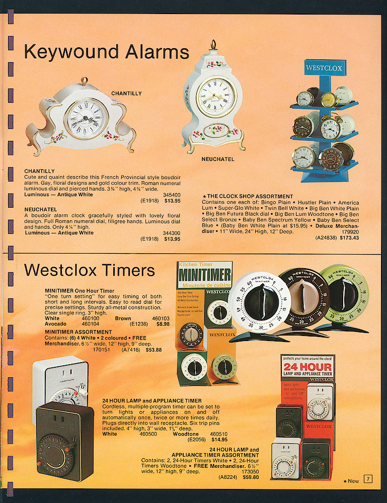 Westclox Canada 1977 - 1978 Catalog > 7