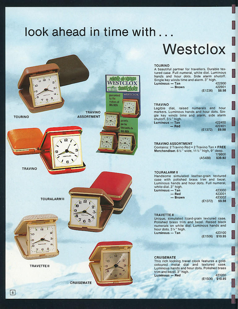 Westclox Canada 1977 - 1978 Catalog > 8