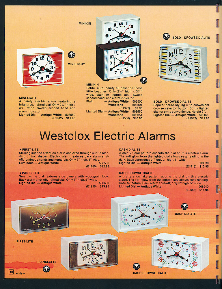 Westclox Canada 1977 - 1978 Catalog > 10