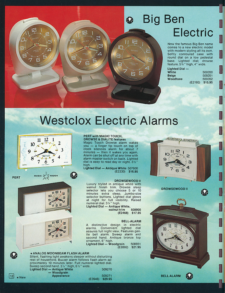 Westclox Canada 1977 - 1978 Catalog > 12