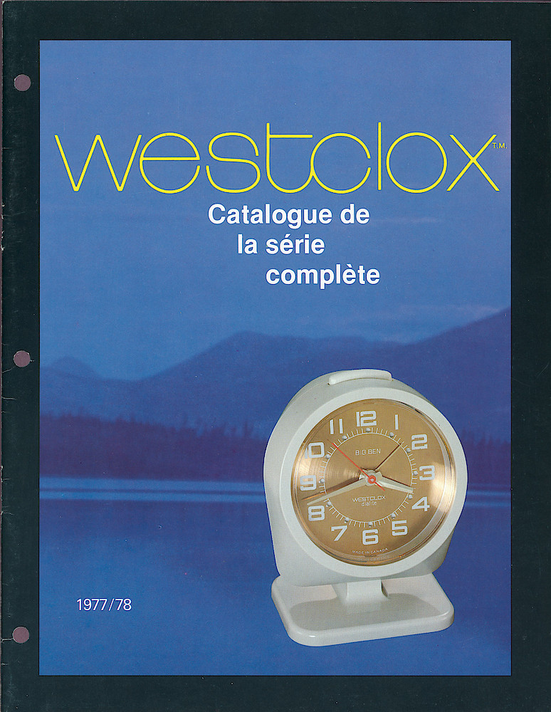 Westclox Canada 1977 - 1978 Catalogue de la srie complte > 1