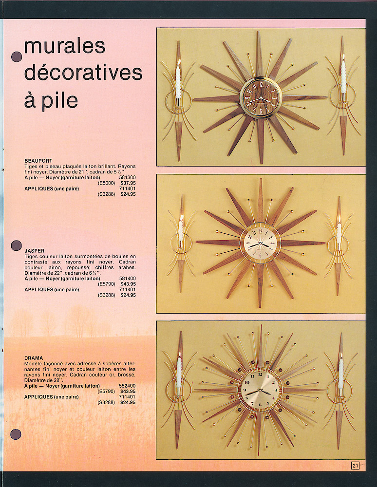 Westclox Canada 1977 - 1978 Catalogue de la srie complte > 21