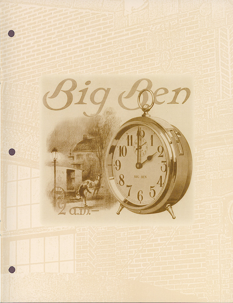 Big Ben - Authentic Since 1908 > Inside Back Cover