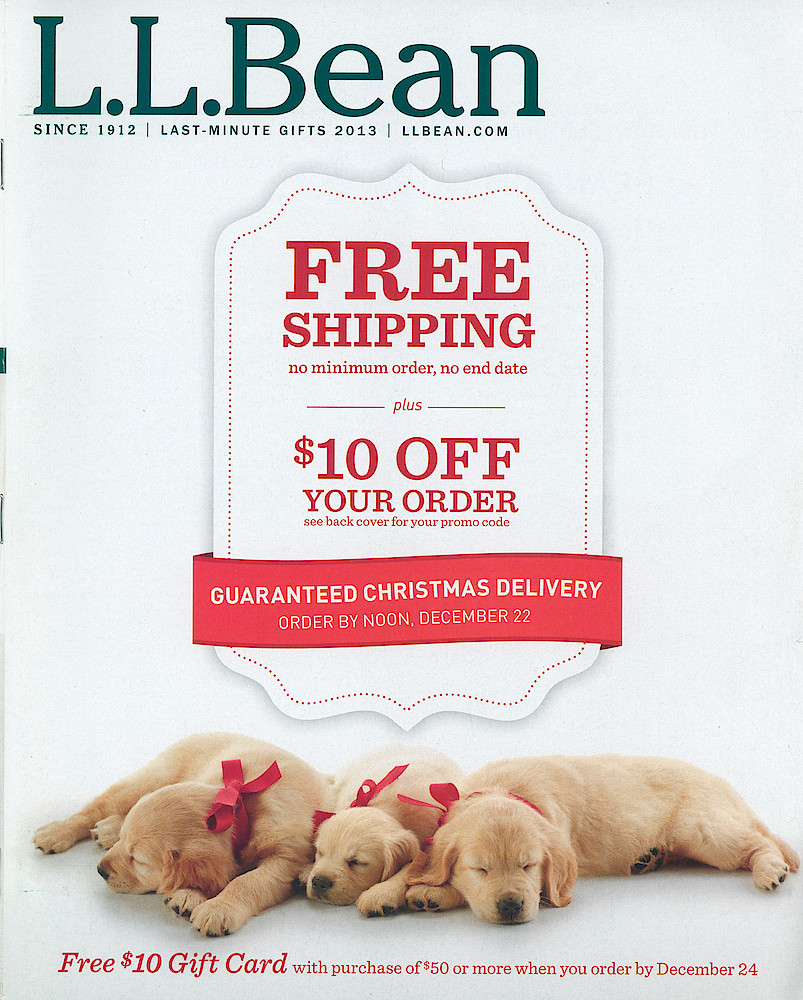 L.L. Bean Last Minute Gifts 2013 Catalog > Front Cover