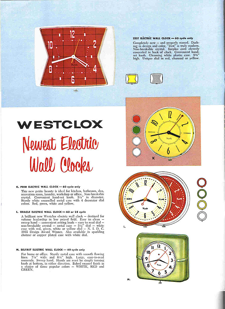 Westclox, Canada ca. 1954 Catalog > 6