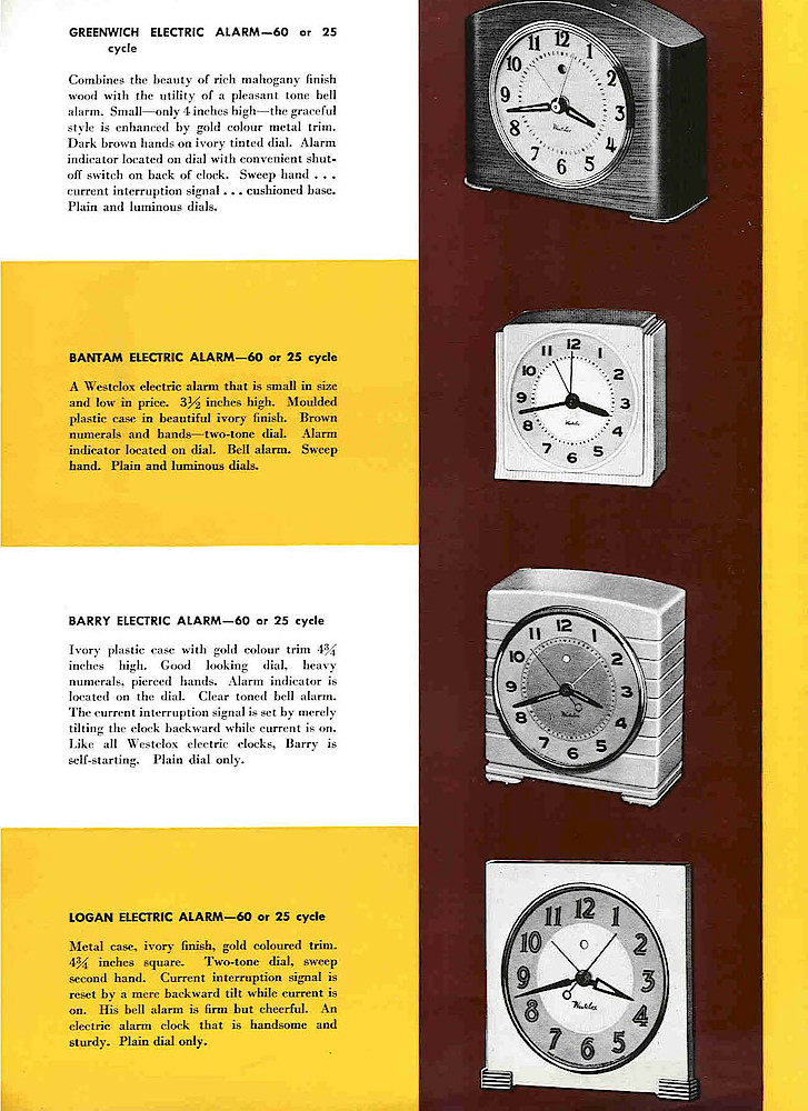 Westclox Canada ca. 1950 Catalog > 5