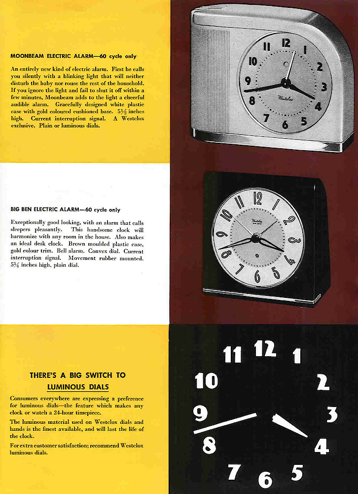 Westclox Canada ca. 1950 Catalog > 6