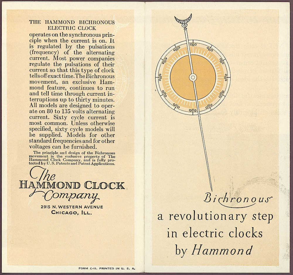 Hammond Bichronous Electric Clock > ca-1930-Hammond-Bichronous-Brochure-p2
