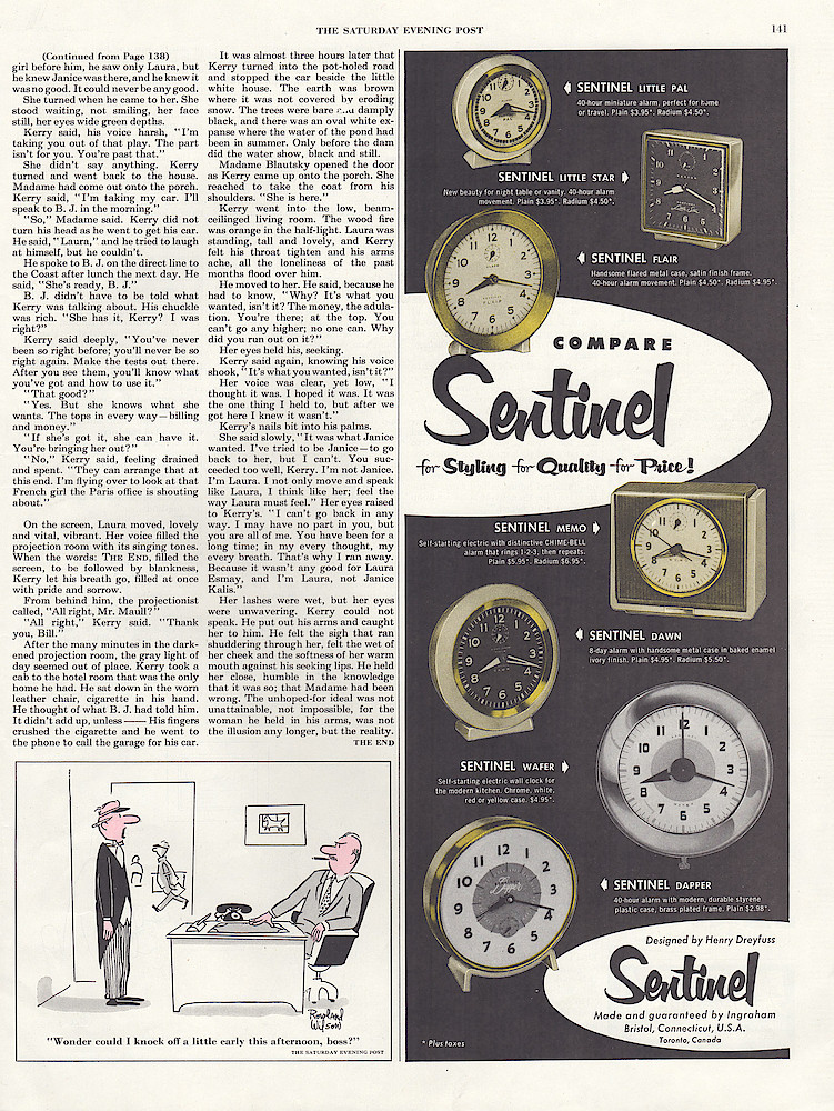 November 21, 1953 Saturday Evening Post, p. 141