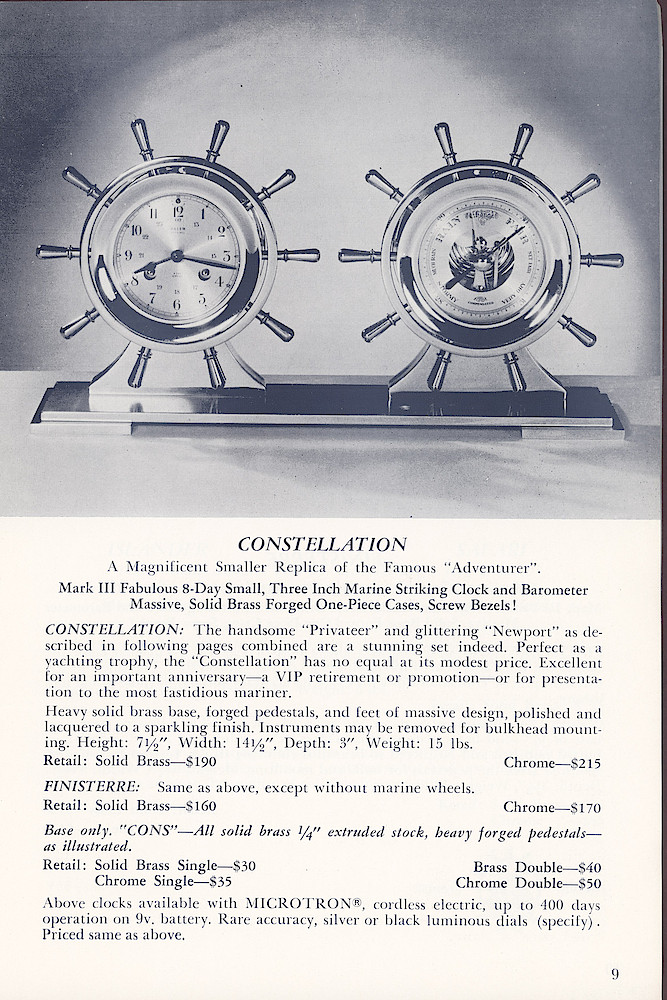 Marine Clocks by Salem, the Quality Name in Clocks > 9