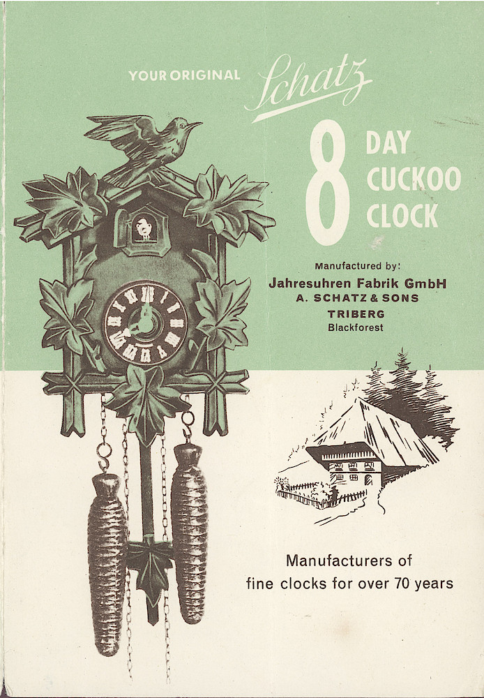 Clock & Watch Instructions Page: Schatz 8 Day Cuckoo Clock Instructions > 1