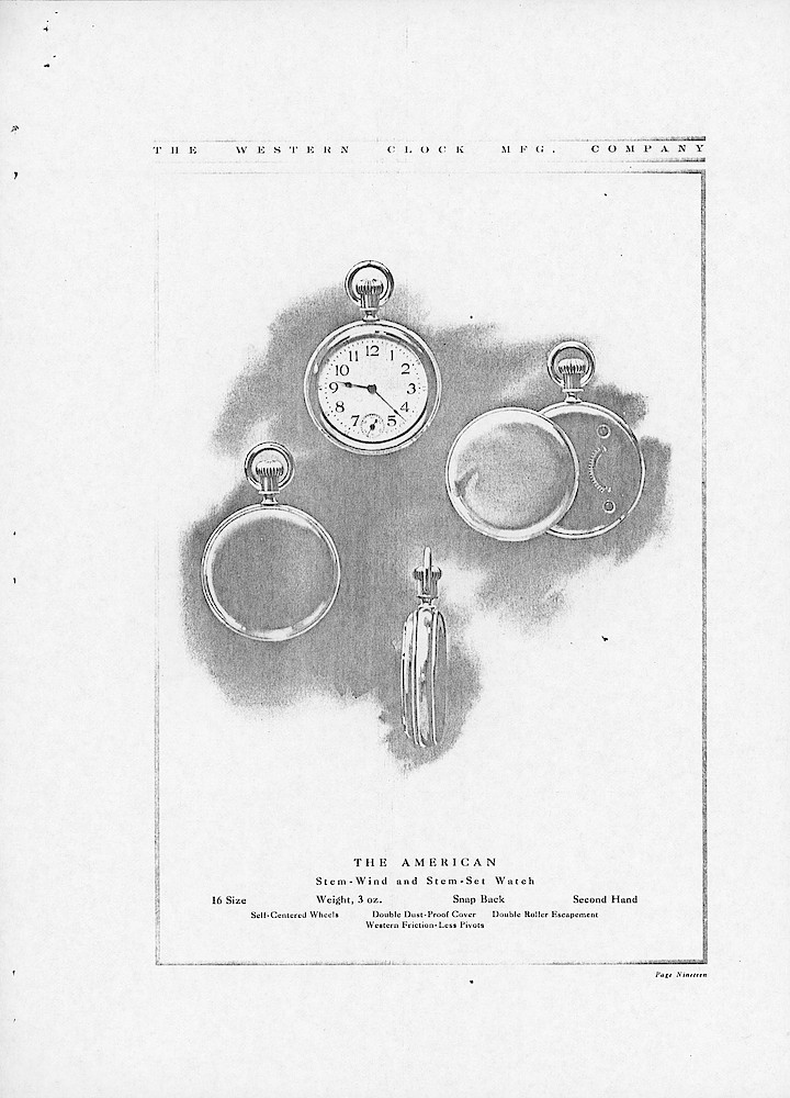 1907 Western Clock Manufacturing Company Catalog - photocopy > 19