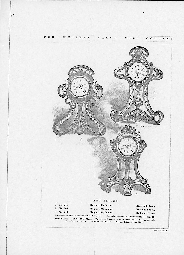 1907 Western Clock Manufacturing Company Catalog - PHOTOCOPY > 23