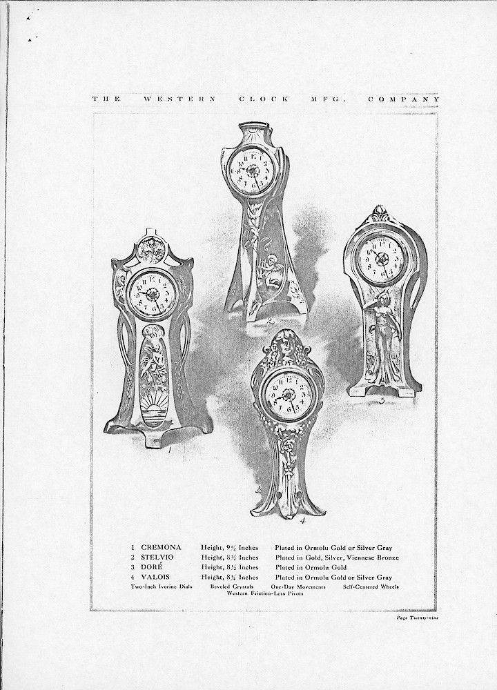 1907 Western Clock Manufacturing Company Catalog - photocopy > 29