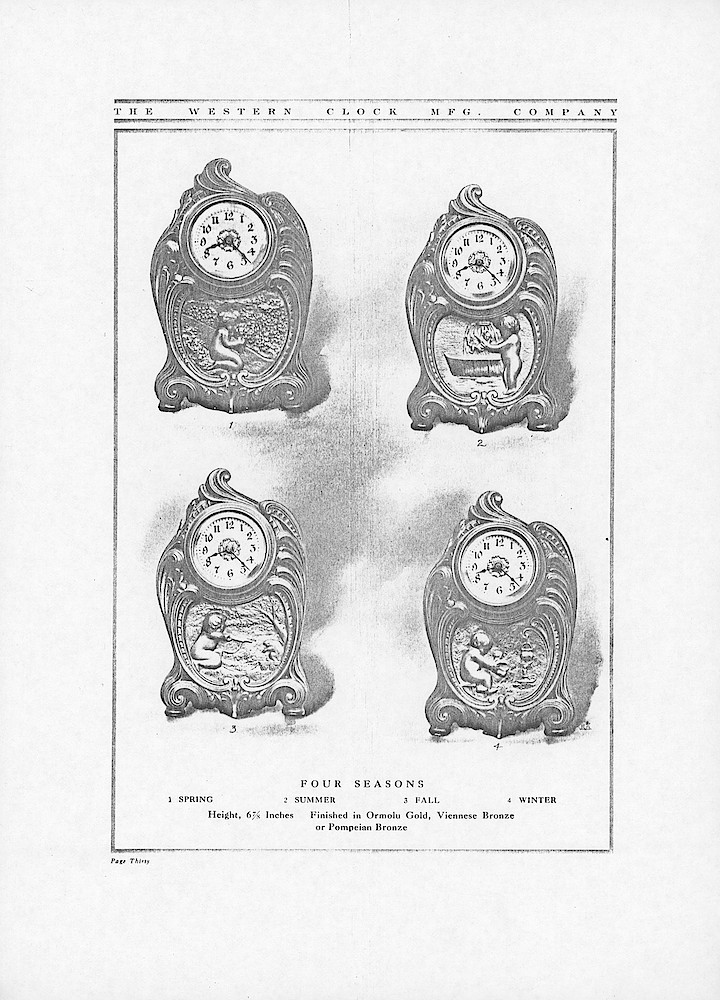1907 Western Clock Manufacturing Company Catalog - PHOTOCOPY > 30