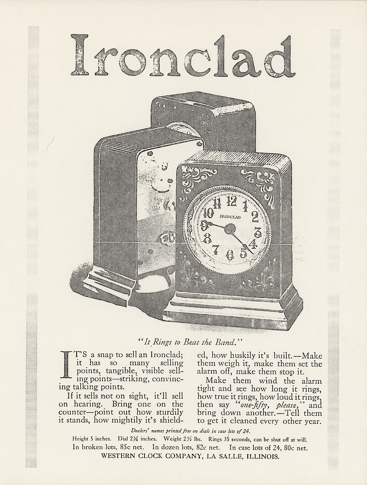 Big Ben, The National Alarm, 1912 > 13