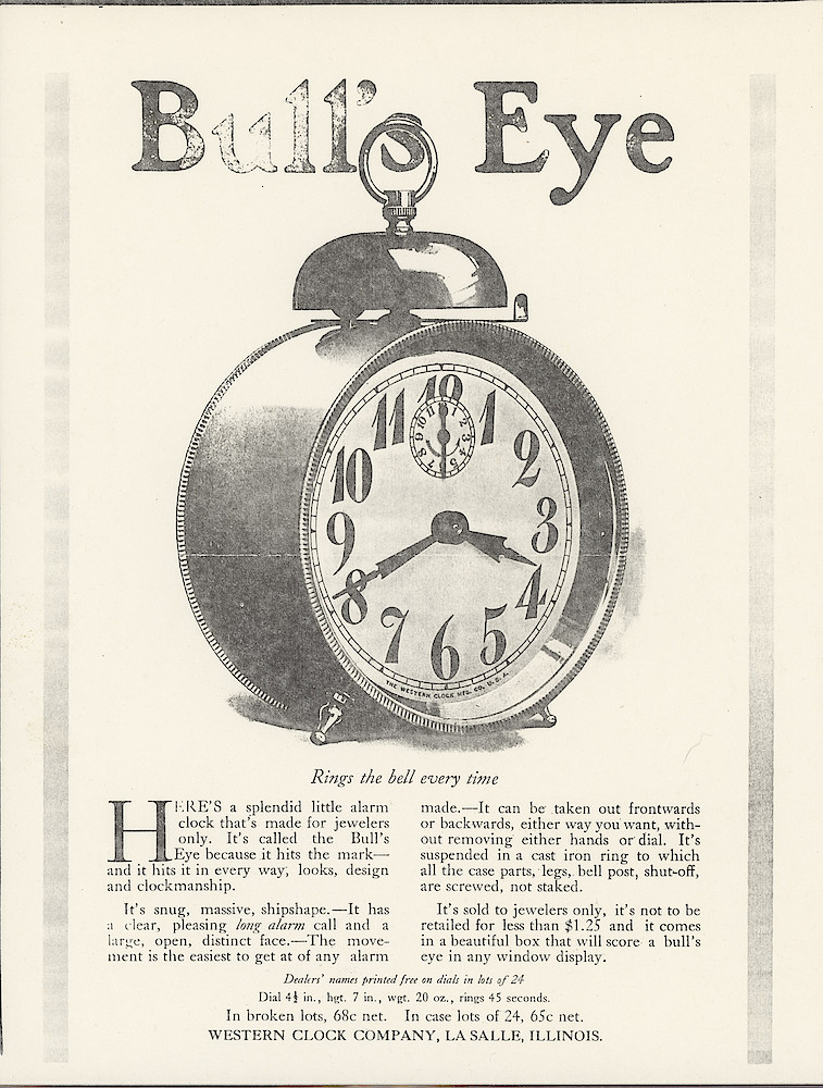 Big Ben, The National Alarm, 1912 > 14