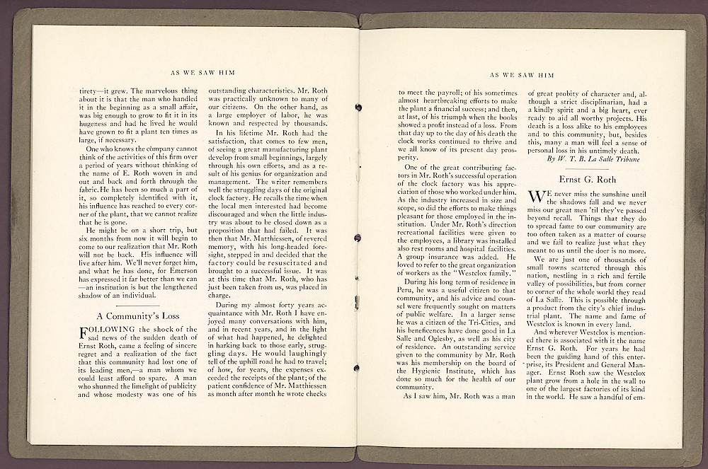 In Memory of Ernst Roth, 1857 - 1924 > 13-14