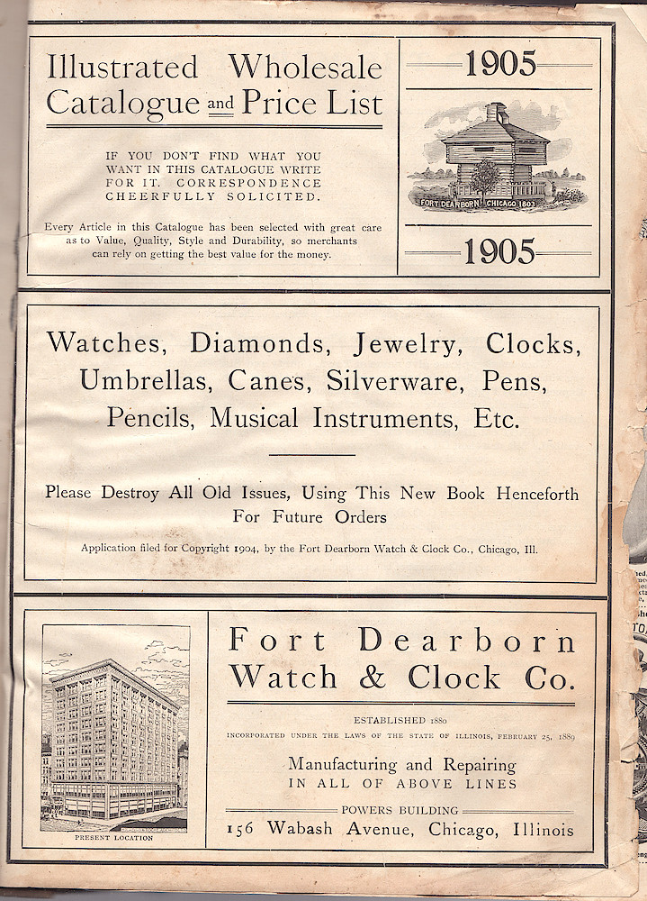 1905 Fort Dearborn Catalog > Title