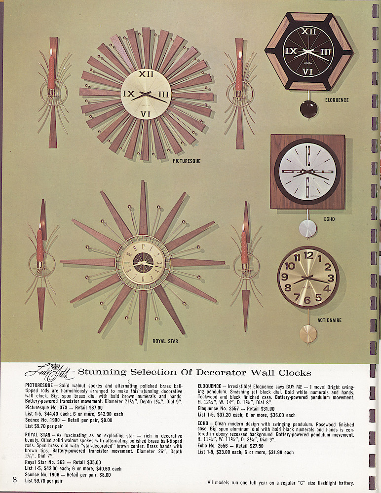 Seth Thomas, Fine Clocks Since 1813. Decorator Wall Fashions. > 8