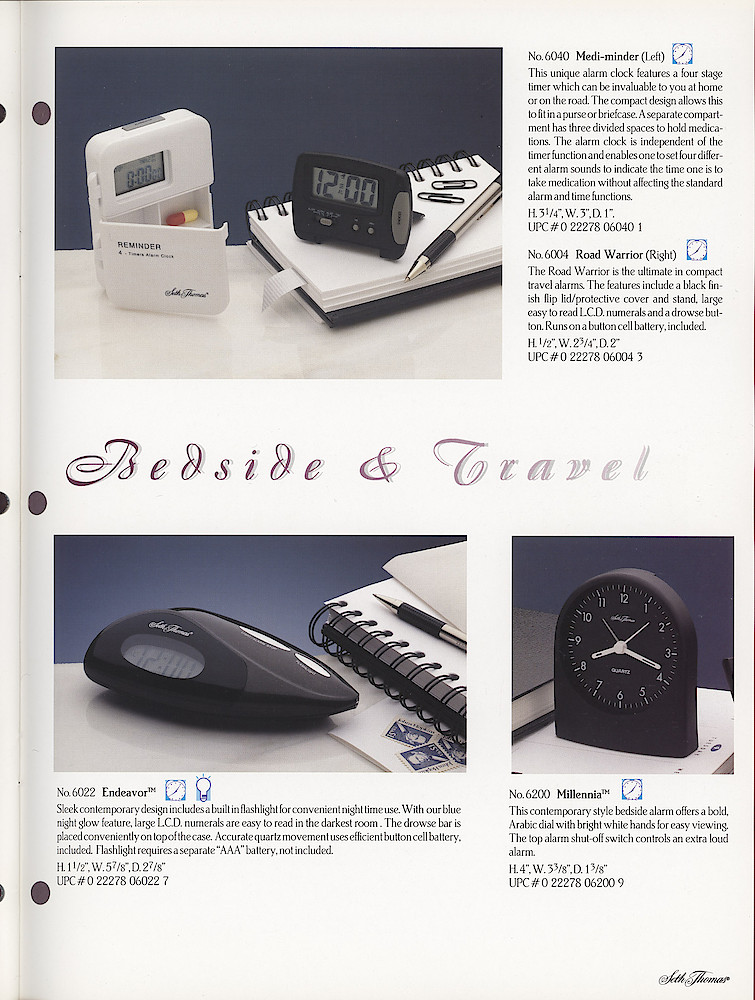 Seth Thomas 1995 - 1996 Catalog. American Clockmakers Since 1813. > 37