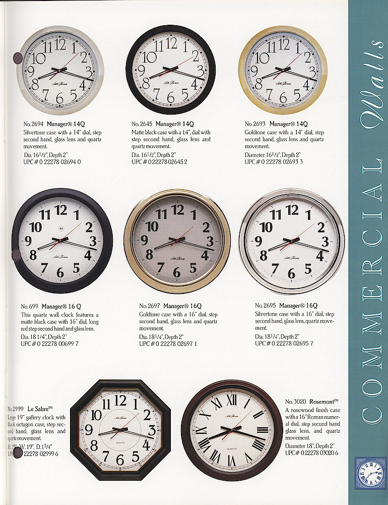 Seth Thomas 1995 - 1996 Catalog. American Clockmakers Since 1813. > 49