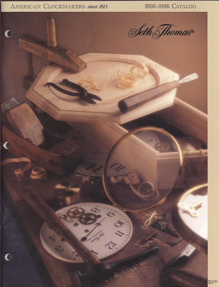 Seth Thomas 1995 - 1996 Catalog. American Clockmakers Since 1813. > Front Cover