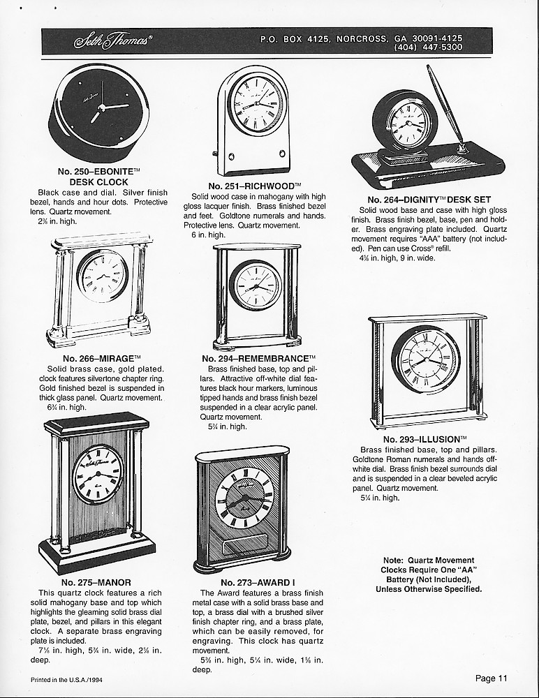 Catalog Reproduction Proofs for Products Shown in the 1996 Catalog > 11