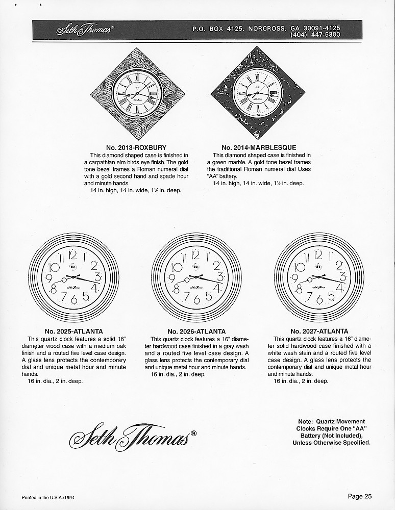 Catalog Reproduction Proofs for Products Shown in the 1996 Catalog > 25