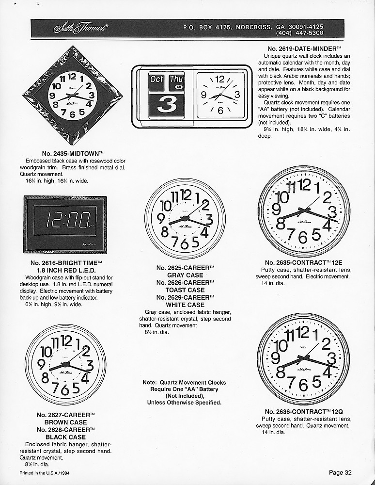 Catalog Reproduction Proofs for Products Shown in the 1996 Catalog > 32