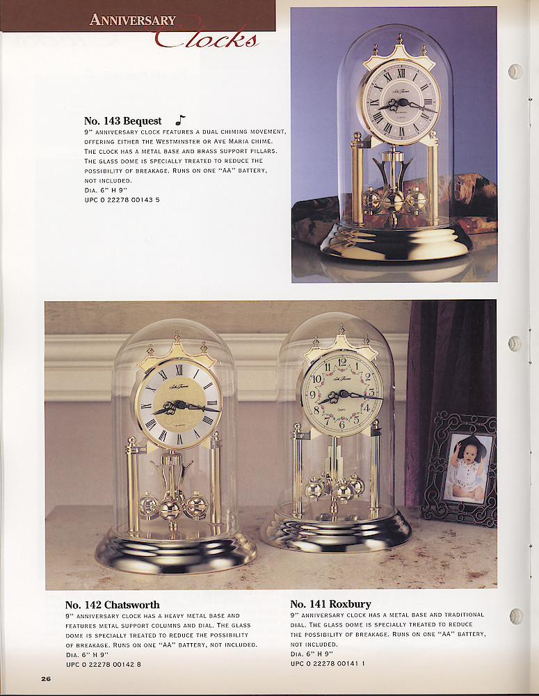 Seth Thomas 1998-99 Product Catalog > 26