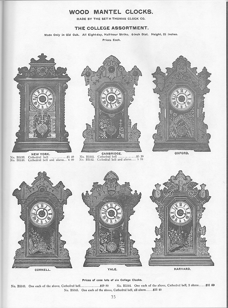 Young & Co., Catalogue of Clocks, Illustrated & Priced, 1911 > 35