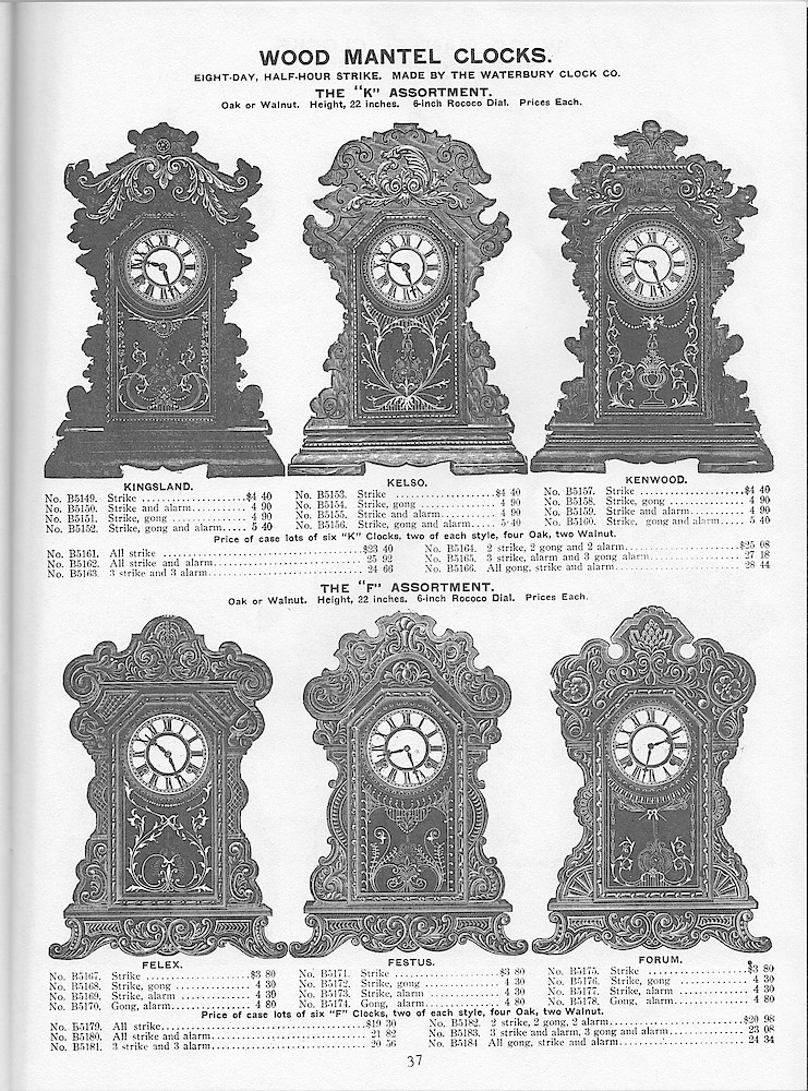 Young & Co., Catalogue of Clocks, Illustrated & Priced, 1911 > 37
