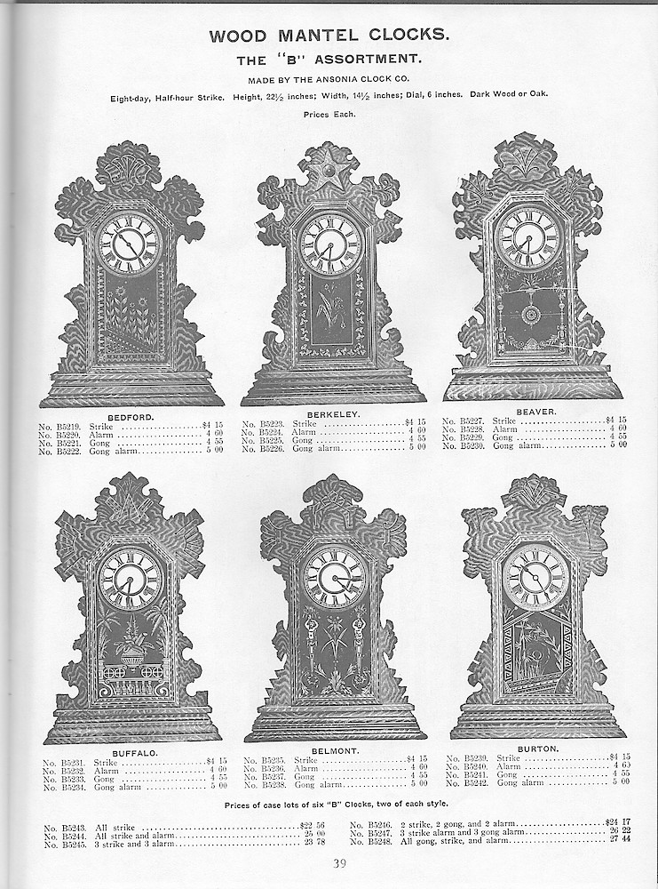 Young & Co., Catalogue of Clocks, Illustrated & Priced, 1911 > 39