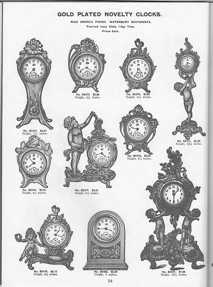 Young & Co., Catalogue of Clocks, Illustrated & Priced, 1911 > 56