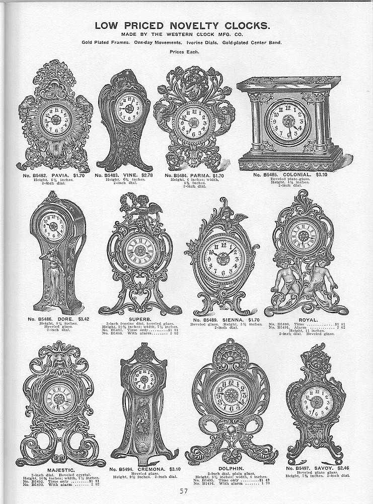 Young & Co., Catalogue of Clocks, Illustrated & Priced, 1911 > 57