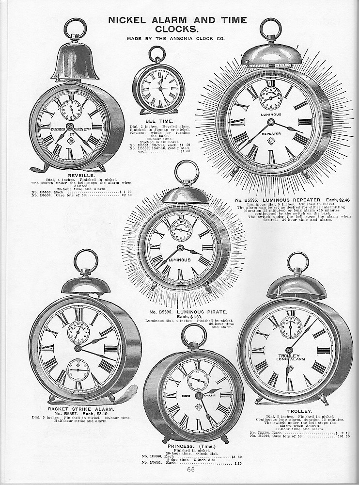Young & Co., Catalogue of Clocks, Illustrated & Priced, 1911 > 66